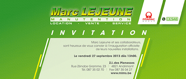 Portes ouvertes chez Marc Lejeune Manutention le 27 septembre