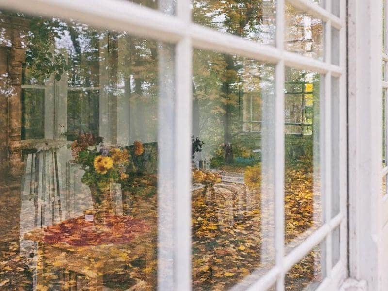 Une véranda en automne