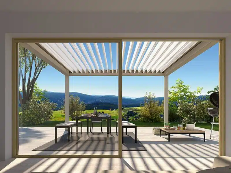 Une ventilation naturelle avec votre pergola bioclimatique