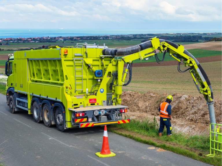 Les étapes d'un chantier de terrassement par aspiration